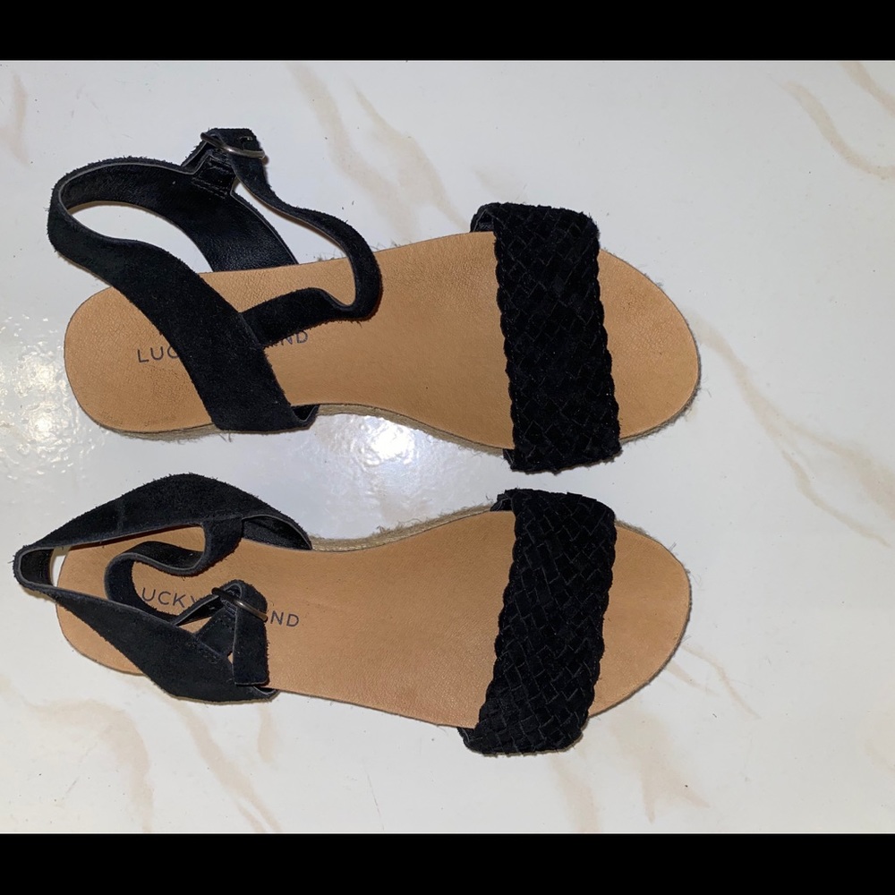 Lucky Brand Genette Suede Espadrille Sandals